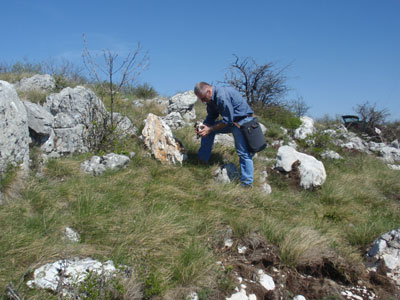 Sampling for the antenna tower on Tupiznica